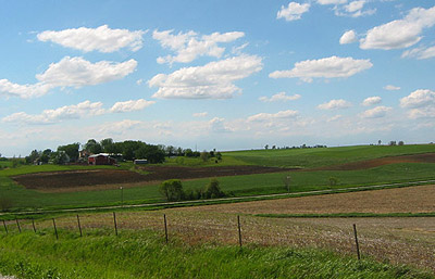 A view of Paul's Grains farm, May 2006