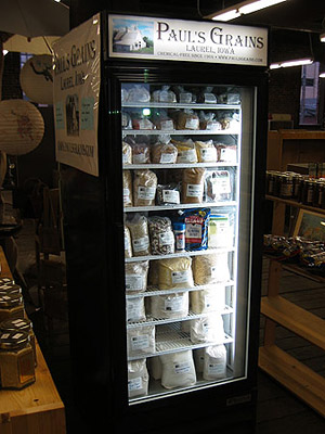 Paul's Grains cooler at a retail store in Des Moines