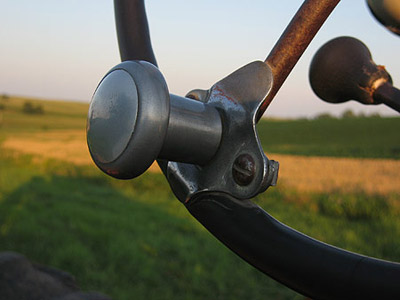 Soybeans and Farmall 400, mid-July